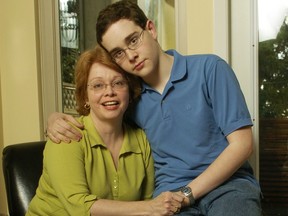 Deborah Pugh, now executive director of ACT — Autism Community Training, pictured in 2007 with her then-16-year-old son Adam Elsharkawi.