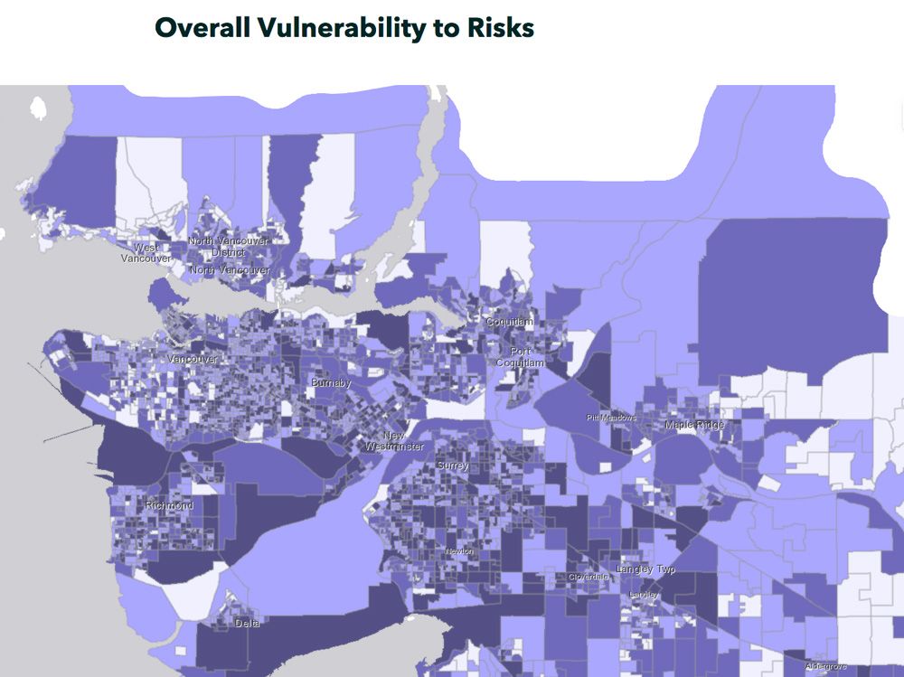 These maps show B.C. neighbourhoods facing higher COVID-19 risks ...