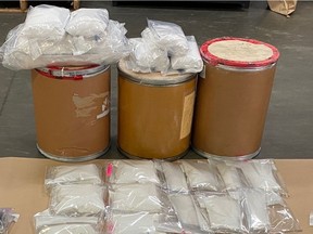 Victoria police and B.C.'s Combined Forces Special Enforcement Unit seized what they estimated to be $30 million in illegal drugs, cash and firearms in Victoria and Metro Vancouver.