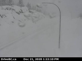 The Coquihalla Highway is closed between Hope and Merritt in both directions due to multiple car crashes.