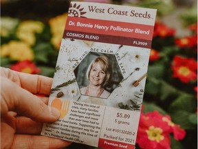 West Coast Seeds has created a Dr. Bonnie Henry Pollinator Blend as a fundraiser for the Food Bank.