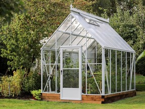 Every gardener’s dream: A quality greenhouse to extend the growing season.