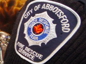 File photo of an Abbotsford Fire Rescue Service patch.