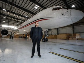 Cargojet CEO Ajay Virmani at the company's Hamilton hangar.