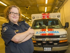 Paramedic Alison Stevens in North Vancouver.