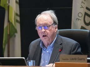Mayor Doug McCallum, pictured during a city council meeting last year, confirmed that he plans to run for re-election in 2022.