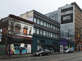 The City of Vancouver said the Balmoral Hotel has deteriorated to the point it poses a danger to the public and adjacent buildings.