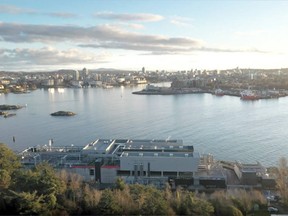 Victoria’s sewage treatment plant at McLoughlin Point. Via CRD