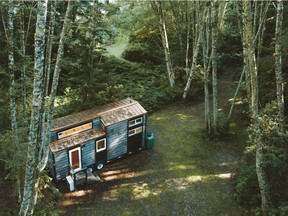 A finished 'Coastal Escape' tiny home, built in 2018 by Sunshine Tiny Homes in Gibsons, B.C., is shown in an undated handout photo. Tiny home builder Pamela Robertson said she couldn't keep up with quote requests after the pandemic hit.