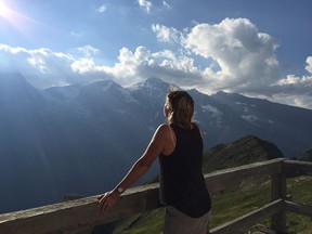 Mary Charleson at Grossglockner Road, Austria.
