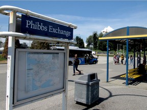 Phibbs Exchange in North Vancouver on June 25, 2019. The burned body of a person, believed to be homeless, was found in a forested area of North Vancouver on Jan. 22.