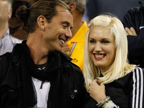 Gavin Rossdale and Gwen Stefani attend the men's singles match between Roger Federer of Switzerland and Jurgen Melzer of Austria at the 2010 U.S. Open at the USTA Billie Jean King National Tennis Center on Sept. 6, 2010 in New York City.