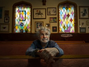 Rev. Barry Morris inside Longhouse Ministry in Vancouver