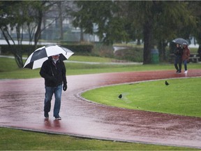 There is a chance of showers Thursday in Metro Vancouver.