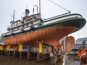 The S.S. Master is getting a facelift at Seaspan's North Vancouver Shipyards in North Vancouver to restore the workhorse to its original condition in time to celebrate the century that has passed since it first started towing barges.