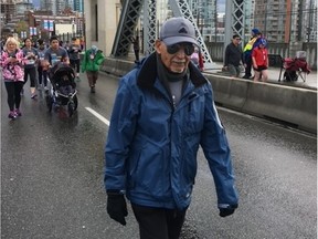 White Rock resident Joe Ahmad, seen here in 2019, will take part in this year's Vancouver Sun Run Virtual Race.