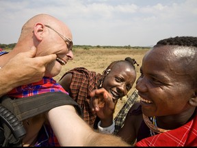 The Maasai warriors were perplexed and amused by William’s gold tooth.