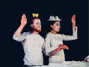 Jon Lachlan Stewart and Marie Hélène Bélanger Dumas are the co-creators and featured performers in Macbeth Muet, live-streaming as part of Pi Theatre's Provocateurs series on Feb 18-21.