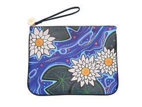 Canadian accessories brand Ela has again teamed up with Métis artist Christi Belcourt to create a limited-edition pouch for Holt Renfrew's H Project.