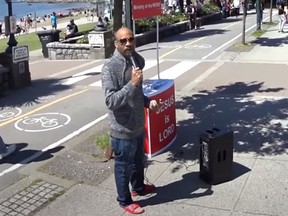 Street preacher Dorre Love was charged with aggravated assault following a scuffle in Vancouver's West End that left another man with a broken leg.