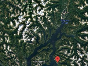 The RCMP say at 12:40 a.m. Thursday, the Joint Rescue Co-ordination Centre received an emergency beacon from a tugboat in the Gardner Canal near Kemano, about 75 kilometres southeast of Kitimat.