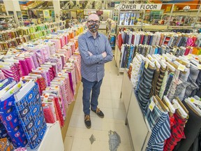 Dressew co-owner and manager David McKie inside the family's iconic Gastown notions store, which celebrated its 60th anniversary Feb. 1.