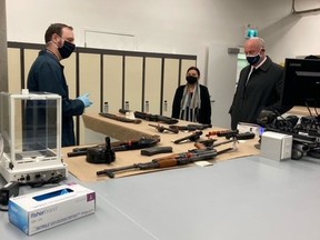 The new forensic firarms lab for British Columbia, part of the Organized Crime Agency of B.C., itself an agency of the Combined Forces Special Enforcement Unit – British Columbia. PHOTO BY GOVERNMENT OF B.C. /PNG
