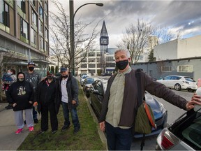 Russell Maynard in front of 111 Princess St. in Vancouver on February 22, 2021.