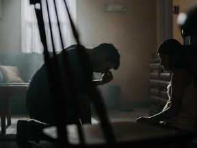 Actors Justin Rain and Violet Cameron are seen in a scene from the film Brother, I Cry. The movie from director Jessie Anthony is one of 10 B.C. films at this year's Vancouver International Women in Film Festival. The festival runs online March 4-14.