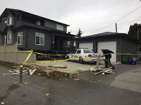 The Burnaby home where Daon Glasgow was arrested on Feb. 3, 2019.