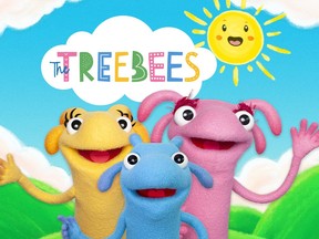 The Treebees, from left, Millie, Zo and Timber. The Treebees are a new children's musical group helmed by Vancouver composer Daniel Ingram.