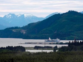 The view looking down the Douglas Channel from Kitimat, B.C. Tuesday, June, 17, 2014.