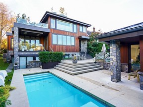 This five-bedroom, six-bathroom detached home is located on Vancouver's West Side and recently sold for $9,700,000.