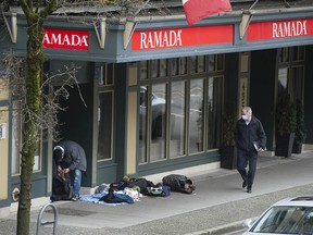 The Ramada Hotel on West Pender Street, which the province is converting into supportive housing.