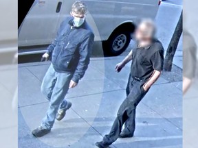 Vancouver police have released video of a man they believe is responsible for the random attack on a woman on a downtown sidewalk earlier this year.