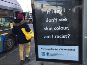 The B.C. Human Rights Commission says it does not offer a "correct" answer to the question it poses in its new billboard campaign.