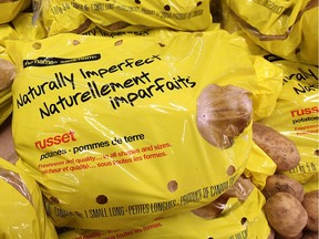 Potatoes from the Naturally Imperfect line at the Real Canadian Superstore in Windsor, Ont., on March 12, 2015.