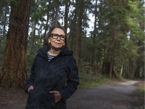 Donna Leyland in Stanley Park in Vancouver, BC Wednesday, March 3, 2021.