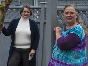 Annemarie Plumridge and Terry Webber (left) are both retired registered nurses. They are leading a campaign to get retired nurses to help administer COVID-19 vaccines.