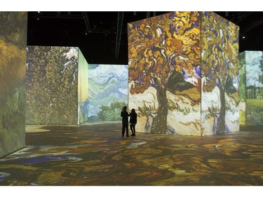 Imagine Van Gogh exhibition at the Vancouver Convention Centre in Vancouver, BC Wednesday, March 17, 2021.