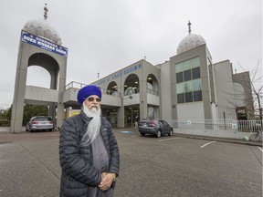 Gayani Narinder Singh at the Gurdwara Dukh Nivaran Sahib temple at 15255-68th Ave. in Surrey on March 24.