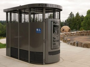This pre-fabricated toilet is built by an Oregon-based company called Portland Loo, and costs $150,000.
