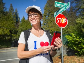Teri Towner, a city councillor in Coquitlam, completed her quest on Tuesday to run all 1,119 streets in her city, using an app that kept track of her progress.