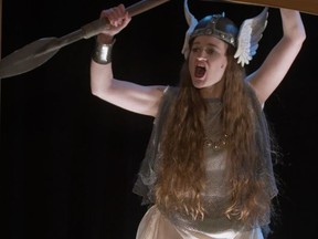Amanda Weatherall was at her best as a demented Valkyrie in the Vancouver Opera's The Music Shop.
