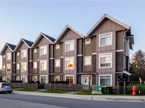 A three-bedroom, four-bathroom townhouse in Port Coquitlam's Parkcrest complex has sold for $786,000.