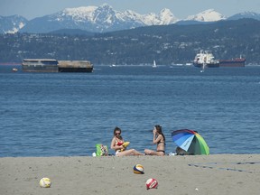Kitsilano Beach was busy Saturday, a day after a dance party packed the beach despite warnings from health officials not to gather in large groups due to the risk of spreading COVID-19 variants.