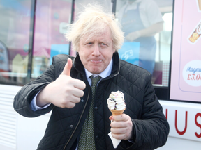 U.K. Prime Minister Boris Johnson, pictured in April 2021.