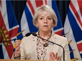 Dr. Bonnie Henry, B.C.’s public health officer, says the province’s testing and surveillance system for COVID is robust and reliable, and rejected the Moriarty Labs study’s conclusions.