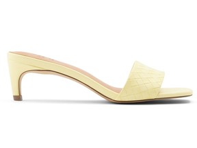 ‘Aabella’ yellow mule, $49.99 at Call It Spring, callitspring.com.