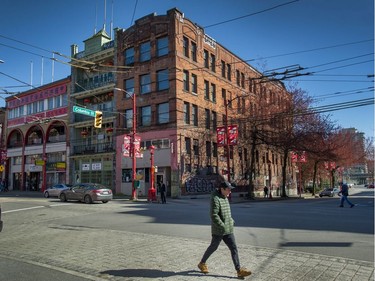 Chinatown in Vancouver, BC, April 11, 2021.